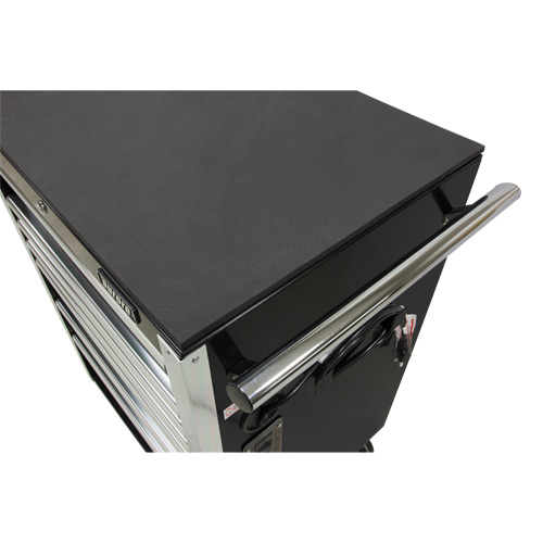 Heavy-Duty Tool Cart, 7 Drawers, 28" W x 22" D x 42-3/8" H, Black Consource