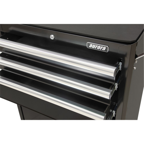 Chariot &agrave; outils industriel, 3 tiroirs, 29-4/5" la x 21-1/5" p x 38-4/5" h, Noir Consource