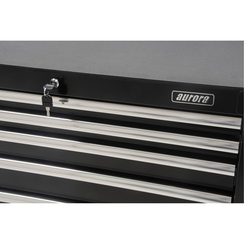 Chariot &agrave; outils industriel, 6 tiroirs, 39" la x 20-4/5" p x 38-1/2" h, Noir Consource