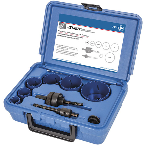 Coffret de scies-cloches haut de gamme pour &eacute;lectriciens, 8 morcea Consource