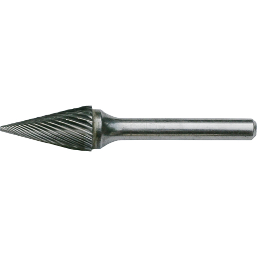 Fraises au carbure solide - Forme conique pointue CLEVELAND, , 1/8" dia., 1/8" Tige, 7/16" Prof. de la coupe Consource