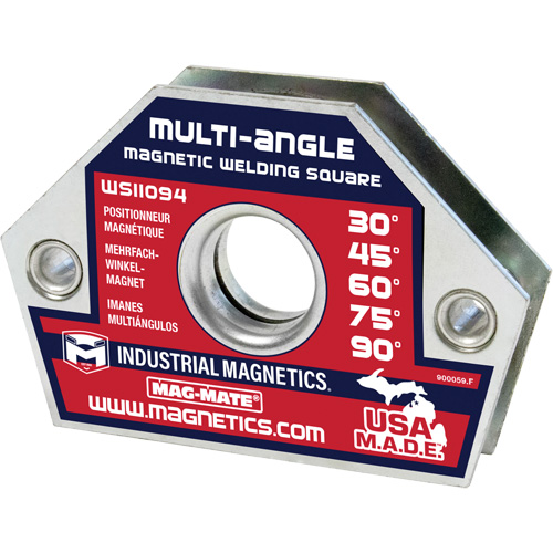 Magnetic Welding Squares, 4-3/8" L x 3/4" W x 3" H, 55 lbs. Consource