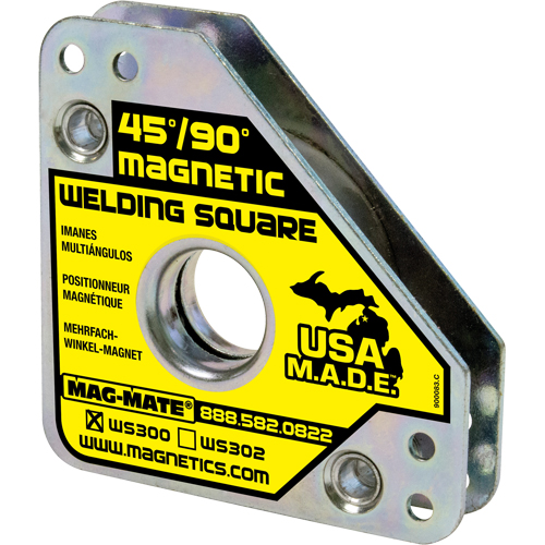 Magnetic Welding Squares, 3-3/4" L x 3/4" W x 3-3/4" H, 60 lbs. Consource