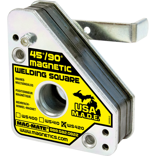 Magnetic Welding Squares, 3-3/4" L x 1-1/2" W x 4-3/8" H, 150 lbs. Consource