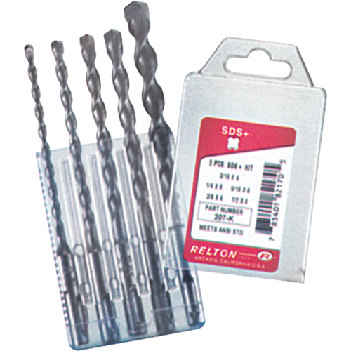 SDS+ Drill Sets, 5 Pieces, Alloy Steel Consource