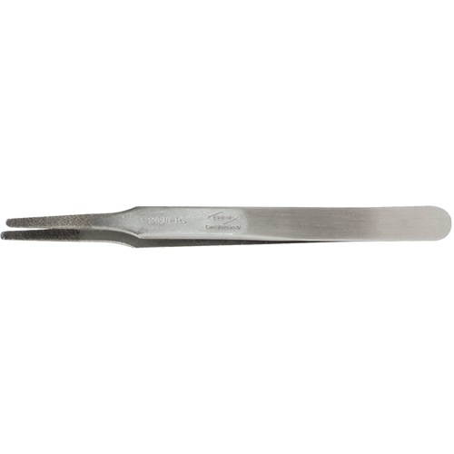 Tweezers - Flat Round Tips, Straight - 4.75" (120 mm) Consource