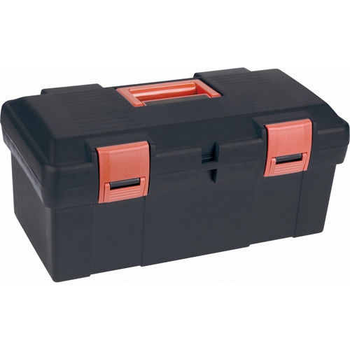 Heavy-Duty Tool Box, 17-1/2" W x 9-1/2" D x 8" H, Black Consource