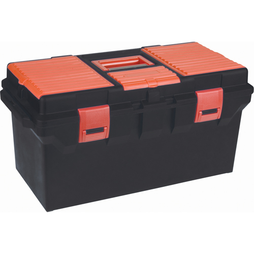 Coffres &agrave; outils en plastique, 22" la x 11" p x 10-1/2" h, Noir Consource