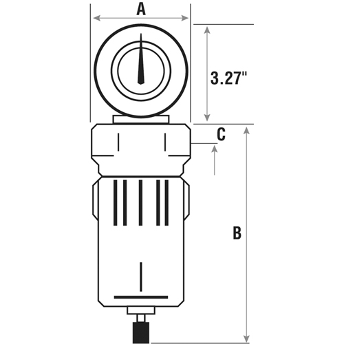 Compressed Air Filters, Modular, 3/4" NPT, Automatic Drain Consource