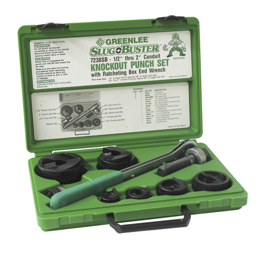 Ensemble de poinçonnage avec cliquet et poinçons SlugBuster Consource
