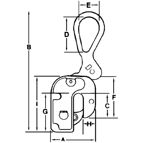 &eacute;lingue l&egrave;ve-t&ocirc;le courte GX, 6000 lb (3 tonnes), Ouverture de la m&acirc;choire de 1/16" - 1" Consource