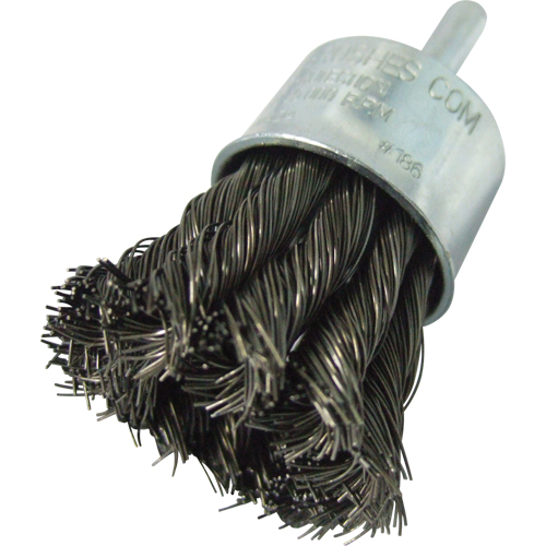 Brosses mont&eacute;es &agrave; fils nou&eacute;s, 1" dia., dia. Des fils 0,014", Tige 1/4" Consource