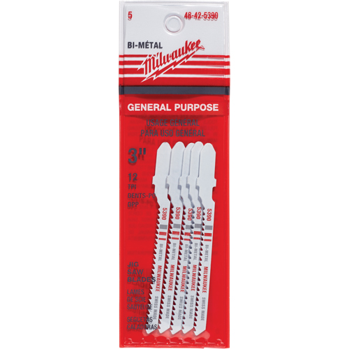 Jigsaw Blade, Bi-Metal, T-Shank, 3" L, 12 TPI Consource