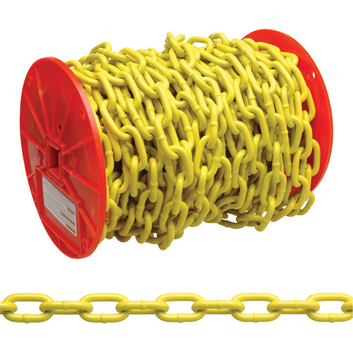 Proof Coil Chain, Low Carbon Steel, 3/16" x 100' (30.4 m) L, Grade 30, 800 lbs. (0.4 tons) Load Capacity Consource