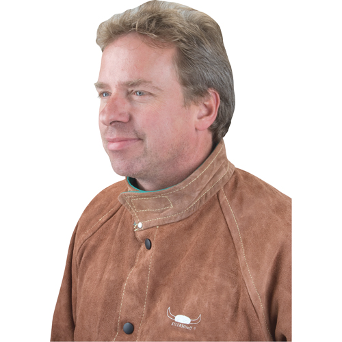 Welding Jacket, Leather, 4X-Large, Lava Brown Consource