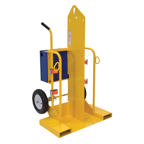 Chariot pour chalumeau et bouteille de soudage, Roues Pneumatique, Base de 24" la x 19-1/2" lo, 500 lb Consource