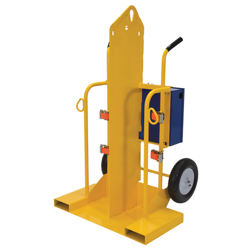 Chariot pour chalumeau et bouteille de soudage, Roues Pneumatique, Base de 24" la x 19-1/2" lo, 500 lb Consource