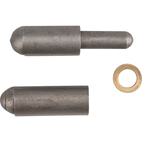 Weld-On Hinge, 0.315" Dia. x 1.575" L, Mild Steel w/Fixed Steel Pin Consource