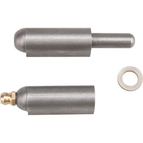 Weld-On Hinge, 0.512" Dia. x 3.15" L, Mild Steel w/Fixed Steel Pin Consource