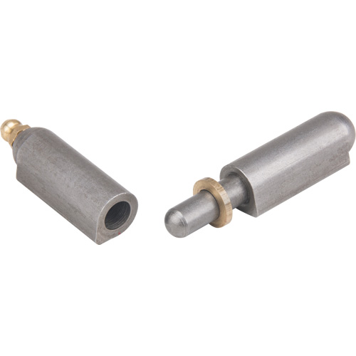 Weld-On Hinge, 0.512" Dia. x 3.15" L, Mild Steel w/Fixed Steel Pin Consource