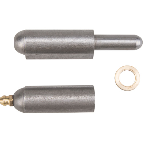 Weld-On Hinge, 0.63" Dia. x 3.937" L, Mild Steel w/Fixed Steel Pin Consource