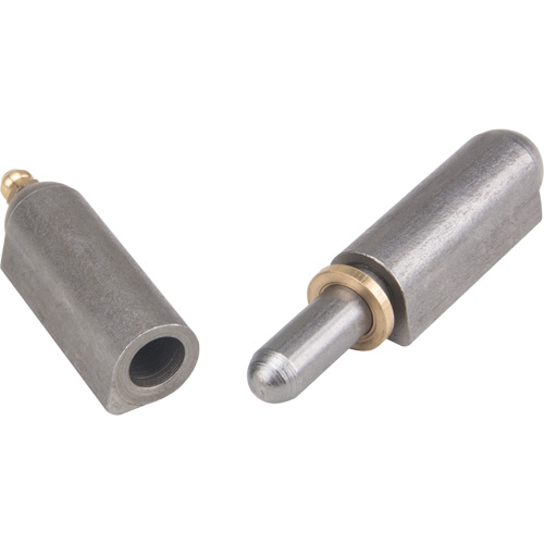 Weld-On Hinge, 0.63" Dia. x 3.937" L, Mild Steel w/Fixed Steel Pin Consource