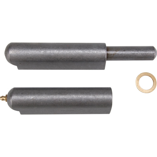 Weld-On Hinge, 1.102" Dia. x 10.236" L, Mild Steel w/Fixed Steel Pin Consource