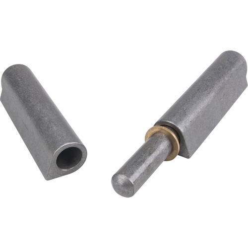 Weld-On Hinge, 1.102" Dia. x 10.236" L, Mild Steel w/Fixed Steel Pin Consource