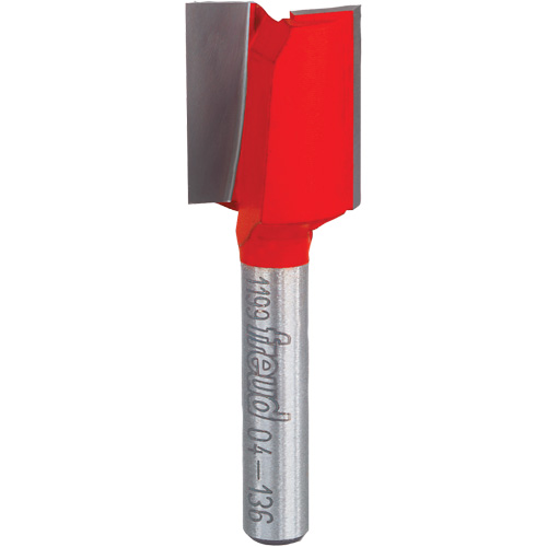 Router Bit - Double Flute Straight Bit, 5/8" Dia., 7/8" H, 2-1/8" L, 1/4" Shank Consource