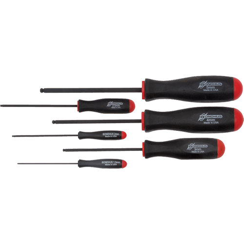Ball Driver Screwdriver Sets - Metric, 6 Pcs. Consource