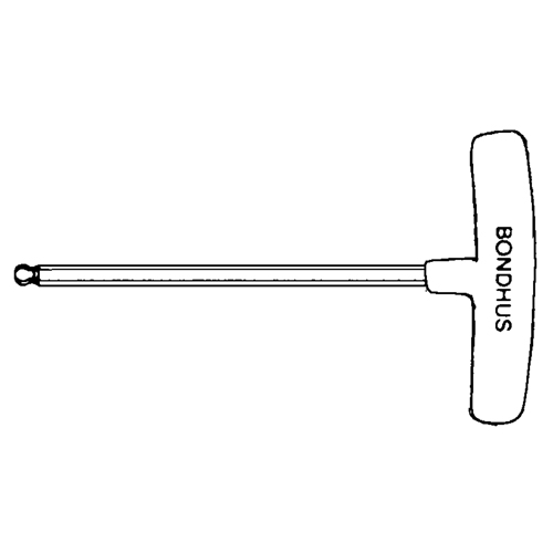 Individual Hex Keys - SAE, Ball End, 3/32" x 6" L, T Handle Consource