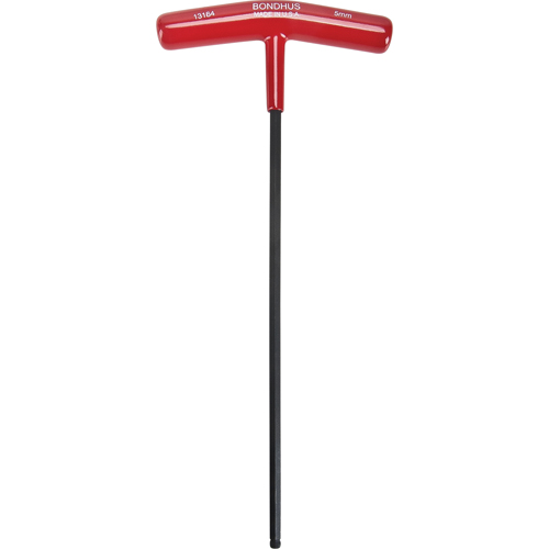 Individual Hex Keys - Metric, Ball End, 5 mm x 9.7" L, T Handle Consource