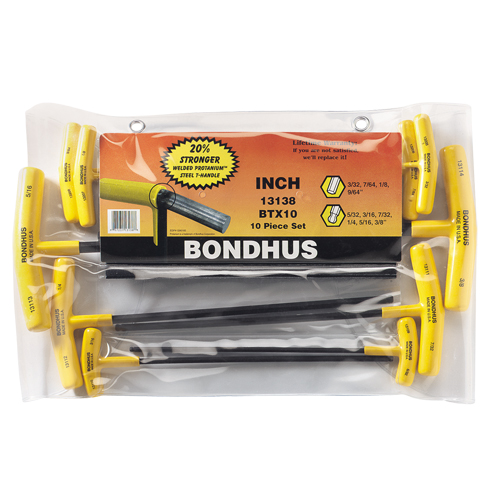 Ball Driver&reg; Hex Keys Set, 10 Pcs., Imperial Consource