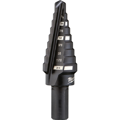 #3 Step Drill Bit, 1/4" - 3/4" , 1/16" Increments, High Speed Steel Consource