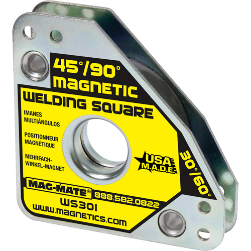 Magnetic Welding Squares, 7-5/8" L x 3/4" W x 3-3/4" H, 60 lbs. Consource