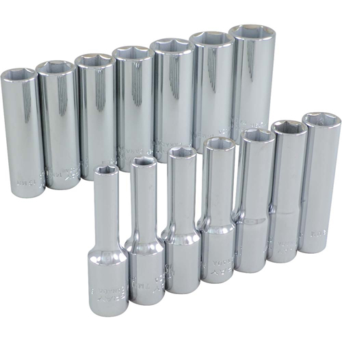 Socket Set, 14 Pcs, 3/8" Drive Size, Deep Consource