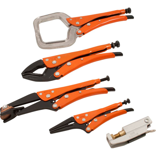 Welding Locking Plier Set, 5 Pieces Consource