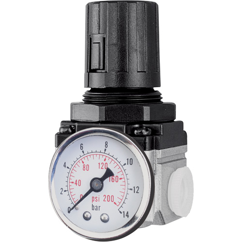 R&eacute;gulateur de d&eacute;bit d'air (manom&egrave;tre compris), 1/4" NPT, PSI max. de 220 PSI, Modulaire Consource