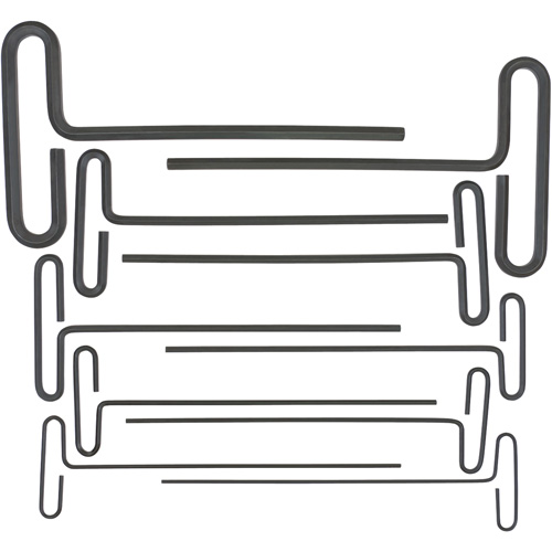 Loop T-Handle Hex Key Set, 10 Pcs., Imperial Consource
