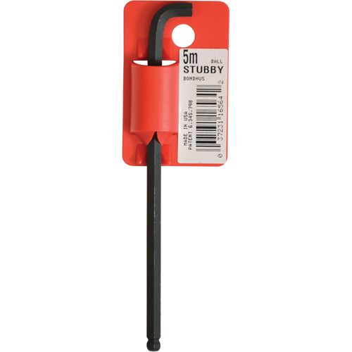 Long-Arm Hex Key Wrench, Ball End, 5 mm x 119 mm L, L Shape Consource