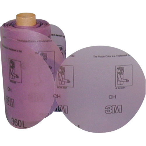 Rouleau de disques abrasifs Stikit 360L, 6" dia., Grain P800, Oxyde d'aluminium Consource