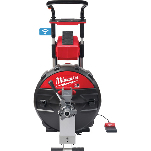 Machine &agrave; tambour d&eacute;gout MX Fuel avec PowerTredz, &eacute;lectrique, 5/8" x 100' et 3/4" x 100' Consource