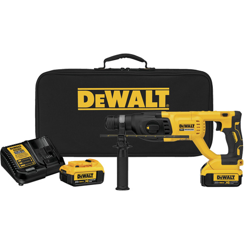 Trousse de marteau rotatif en L SDS MAX* XR, 20 V, 1", 1,9 lb-pi, 0-1500 tr/min Consource