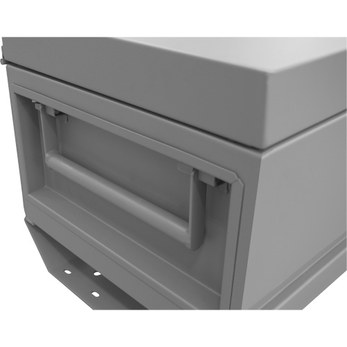 Jobsite Storage Box, 32" x 19" x 17-13/16", Steel, Grey Consource