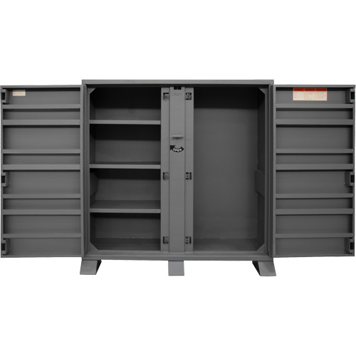 Armoire de rangement avec tablettes pour le chantier, Acier, 47,5 pi³, Gris Consource