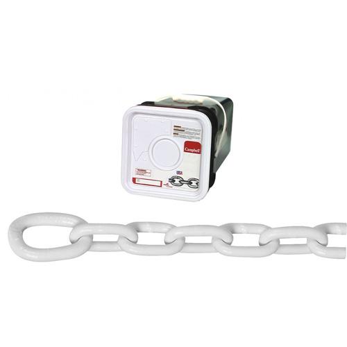 System 3 Anchor Lead Proof Coil Chain, Low Carbon Steel, 5/16" x 75' (22.9 m) L, Grade 30, 1900 lbs. (0.95 tons) Load Capacity Consource