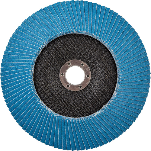 BlueFire R884P Coarse Grit Flap Disc, 7" x 7/8", Type 27, 80 Grit, Zirconia Alumina Consource