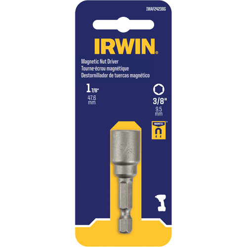 Nutsetter, 3/8" Tip, 1/4" Drive, 1-7/8" L, Magnetic Consource