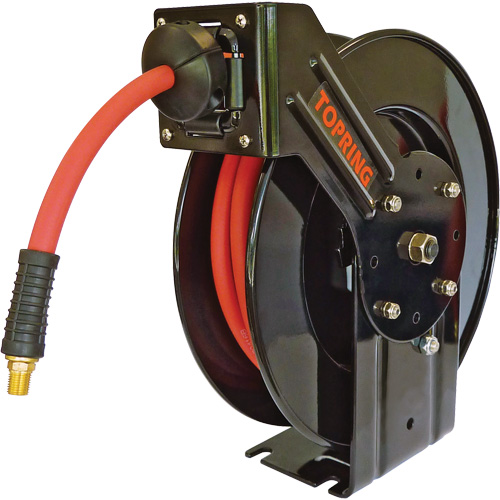 Topreel/Airflex Hose Reel, Air/Water, 3/8" x 65', Single Hose, 250 PSI Consource