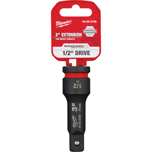 Shockwave Impact Duty Socket Extension, Impact, 1/2" Drive, 3" L Consource